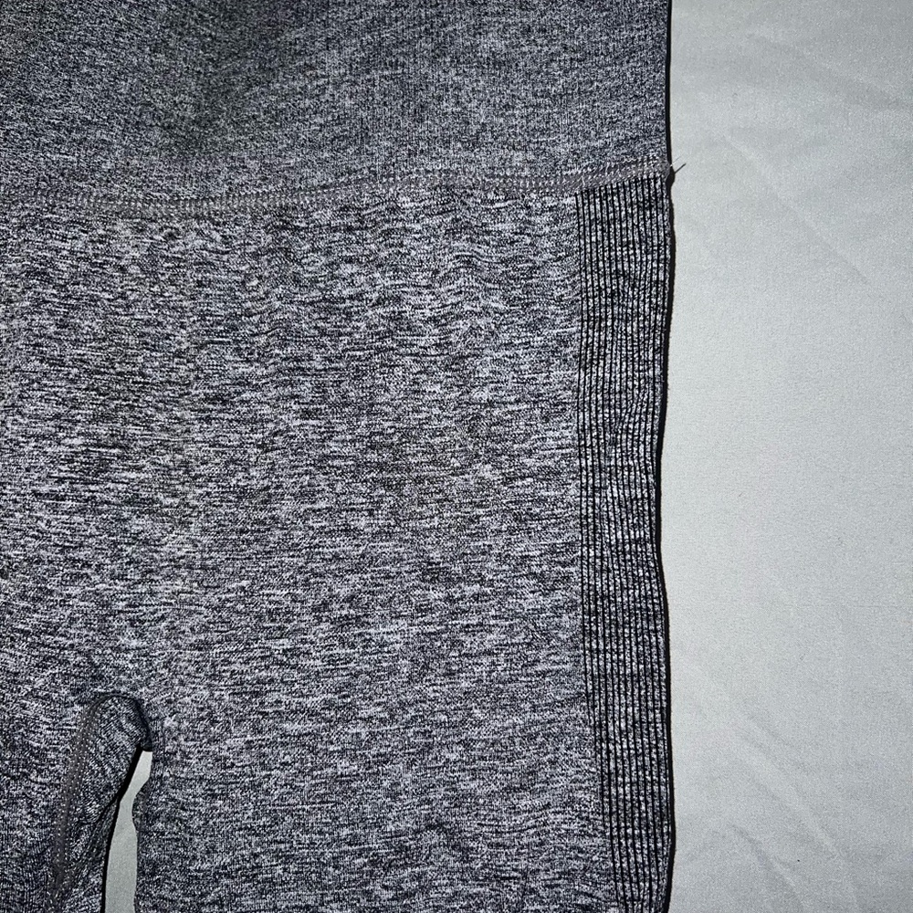 Gray High-Waisted Leggings